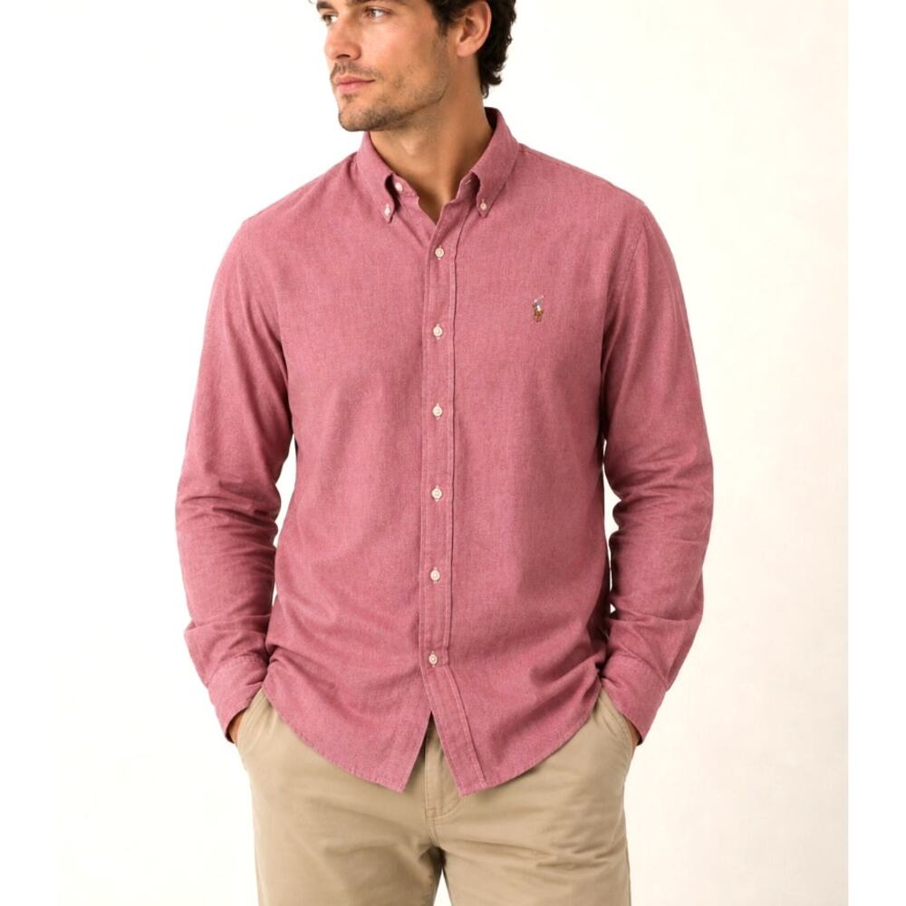 Ralph Lauren Button Down Shirt Red Large